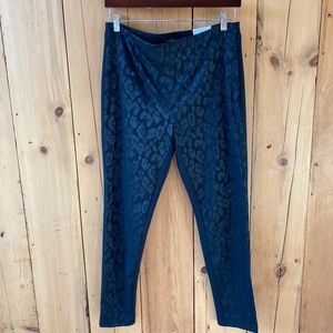 NWT The Skinny Black Leopard Print Pants